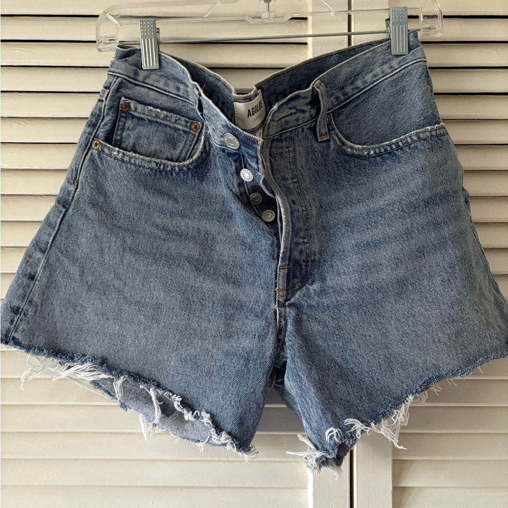 Agolde Blue Jean Shorts High-Waisted Vintage Style